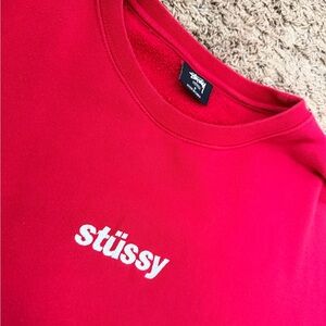 Stussy Red Crewneck Top